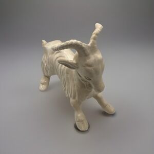 Neat Vintage Ceramic Billy Goat Ram Animal Figurine Porcelain 7x6"